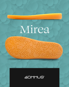 MIrea, suole Gommus per una sensazioni quasi di piedi nudi - for a barefoot sensation