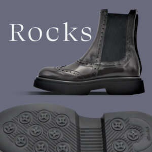 Rocks, classical and customizable outsole